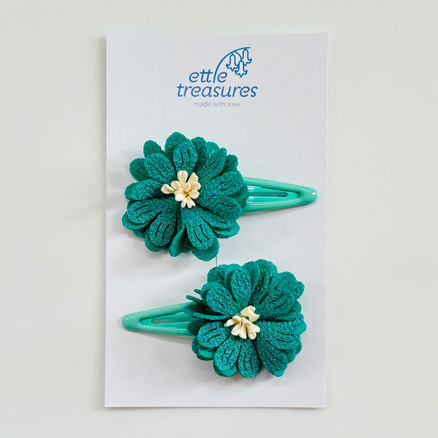 Flower hair clips