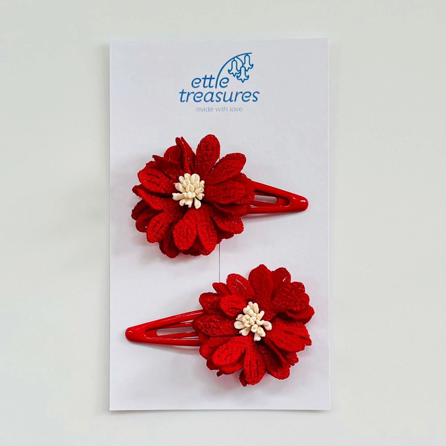 Flower hair clips