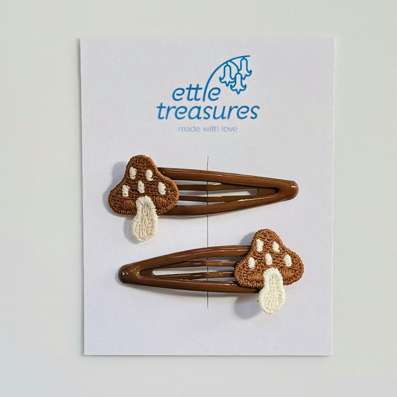 Mushroom hair clips