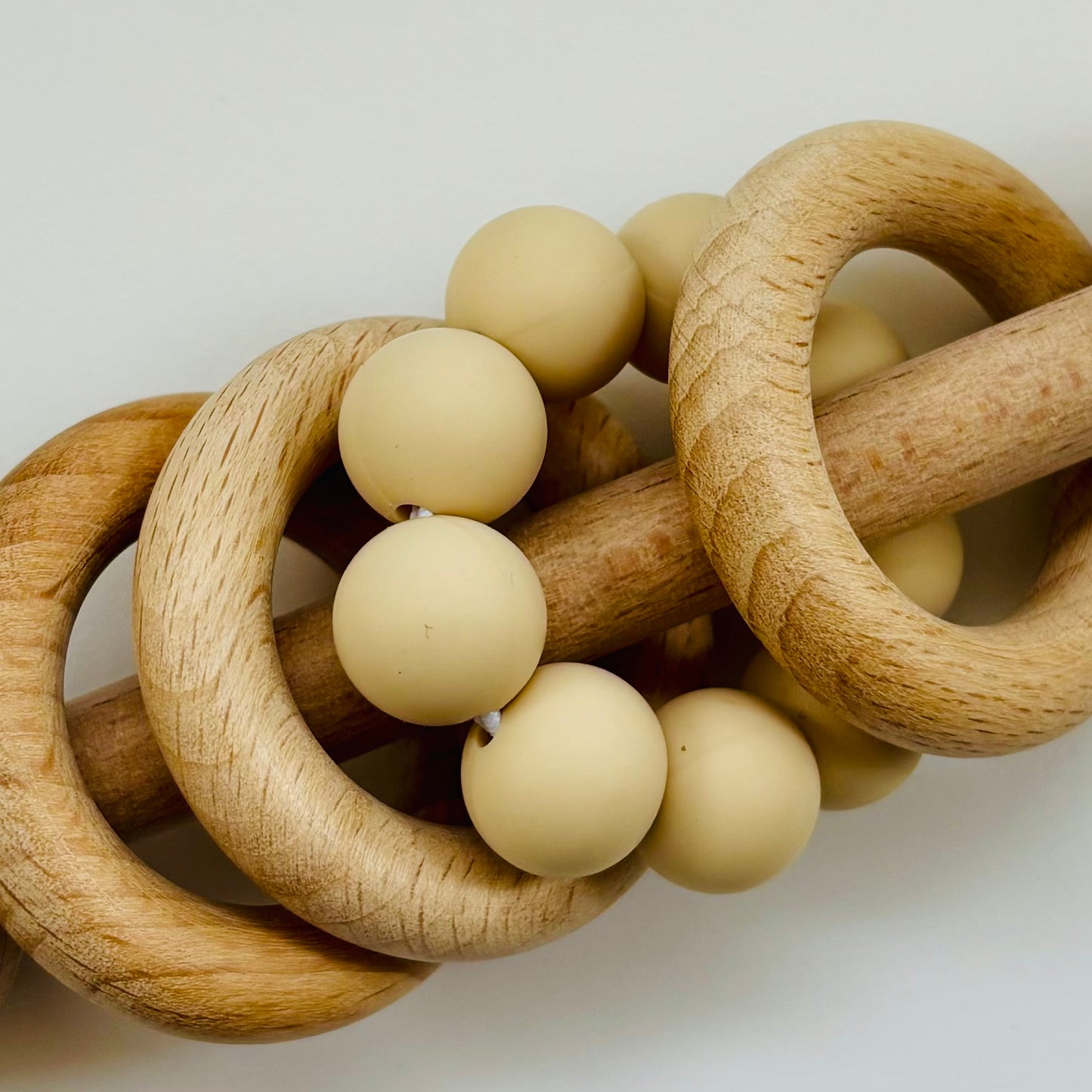 Wooden baby rattle