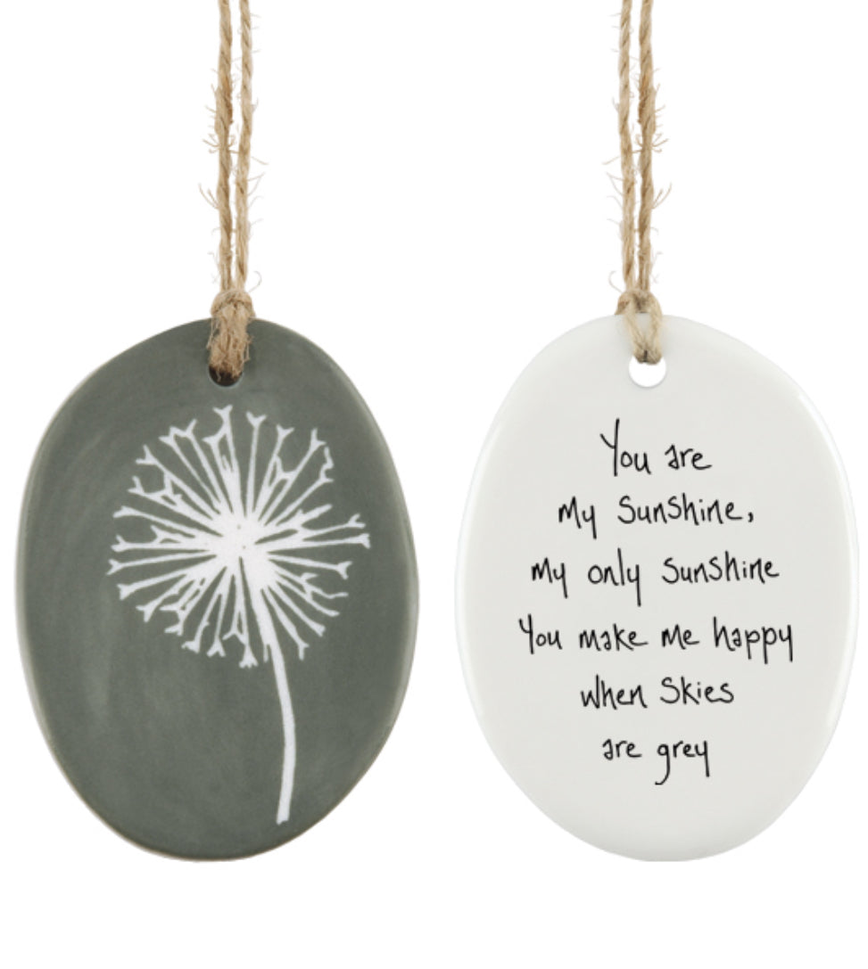 East of India Porcelain ornament You are my sunshine