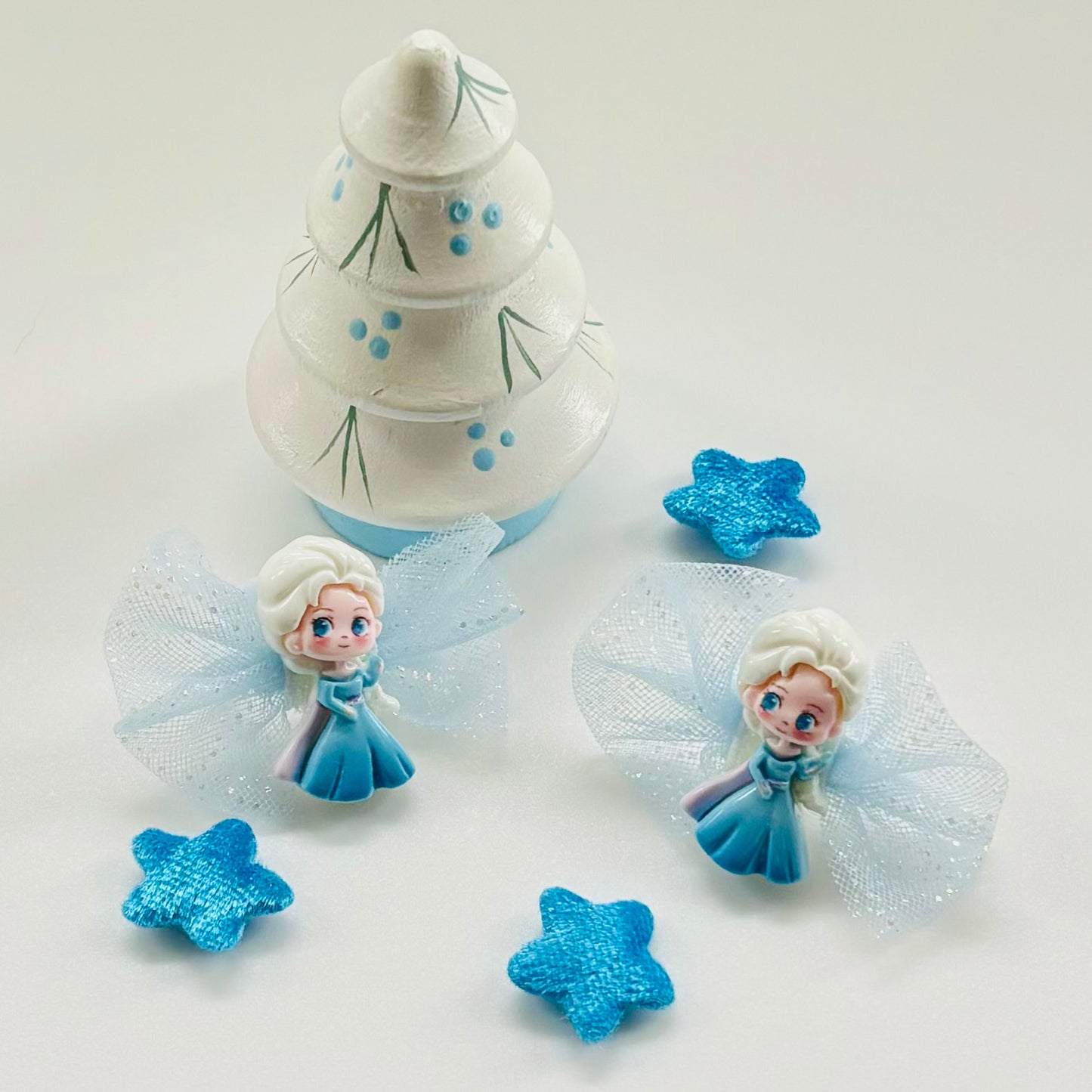 Princess bow hair bobbles