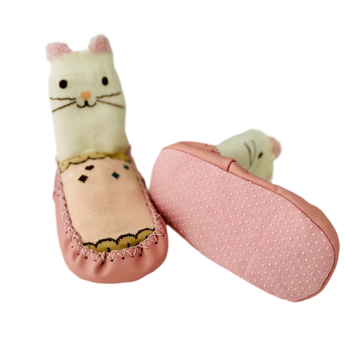 Kitten slipper socks