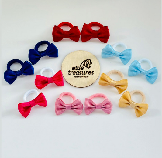 Bow hair bobbles