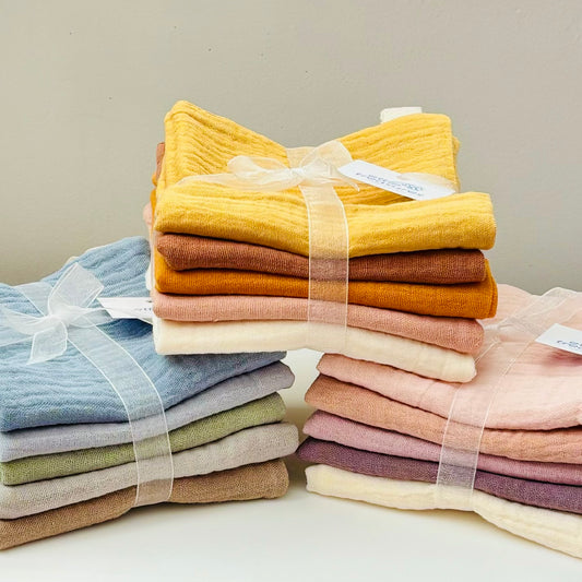 Muslin wash cloth sets