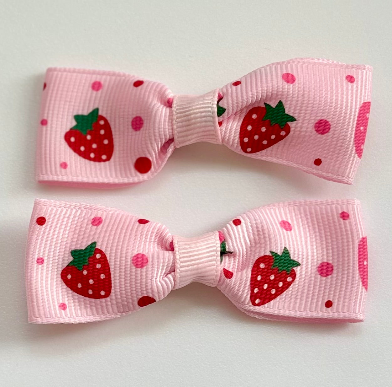 Strawberry hair bobbles and hair clips