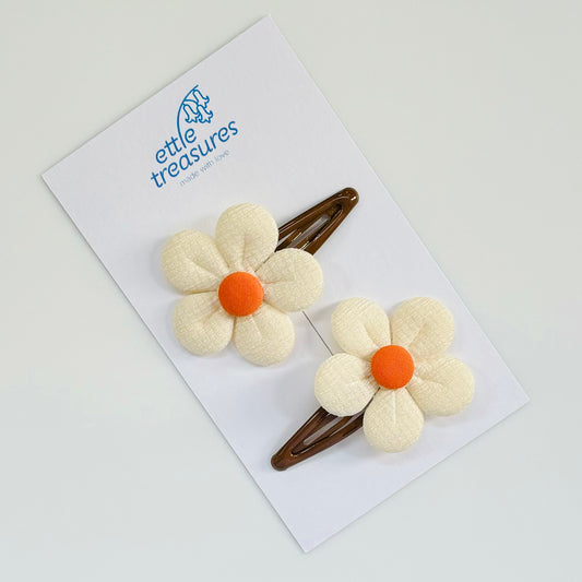 Oversized Flower hair clips