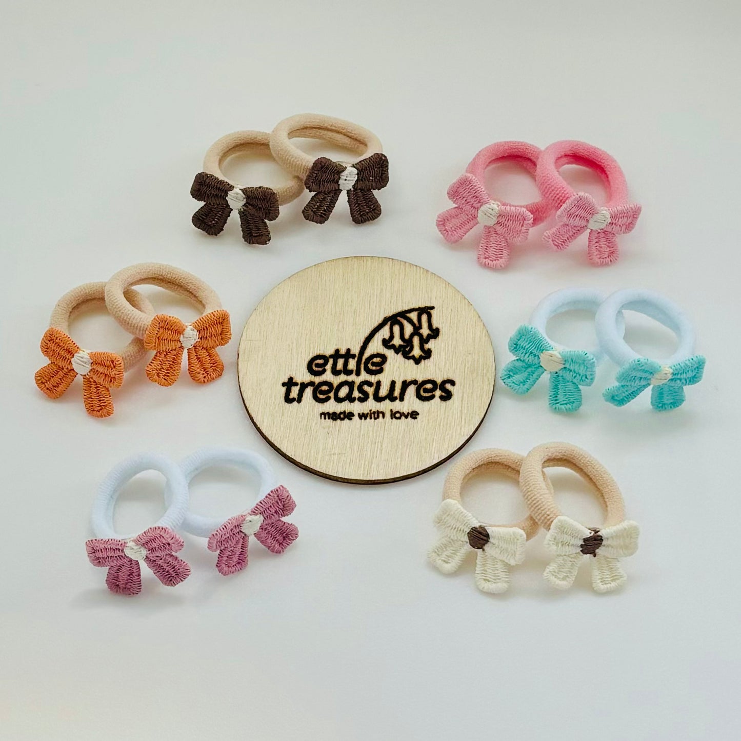 Bow hair bobbles