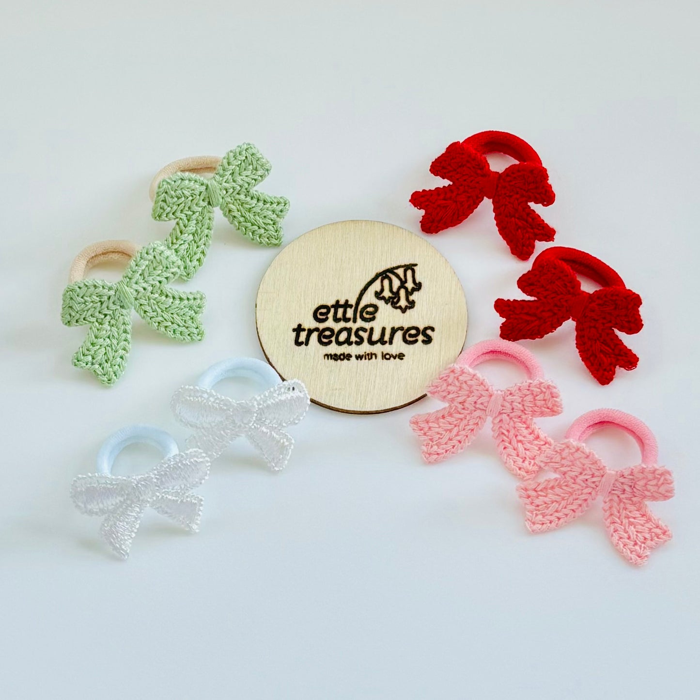 Bow hair bobbles