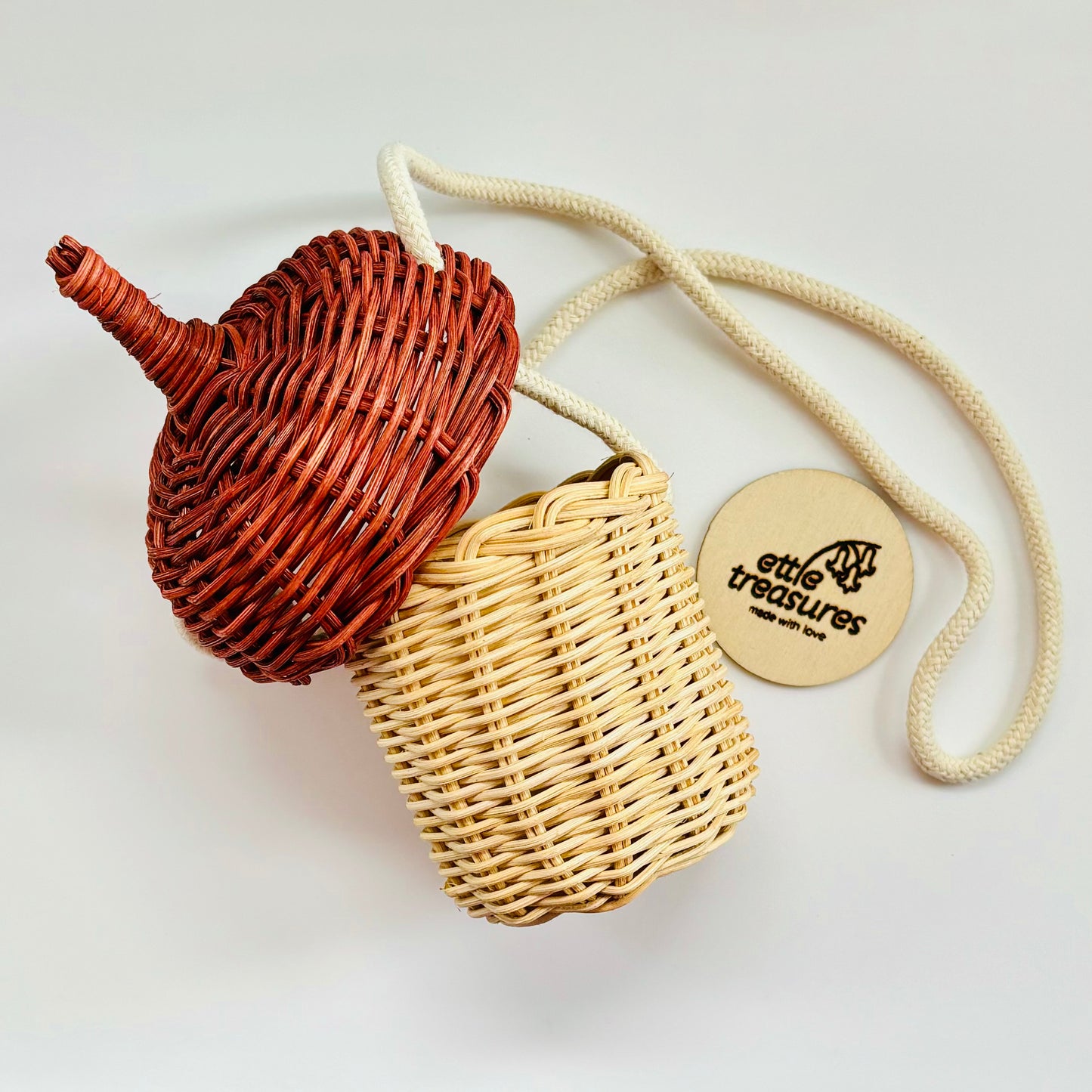 Children’s Acorn wicker bag