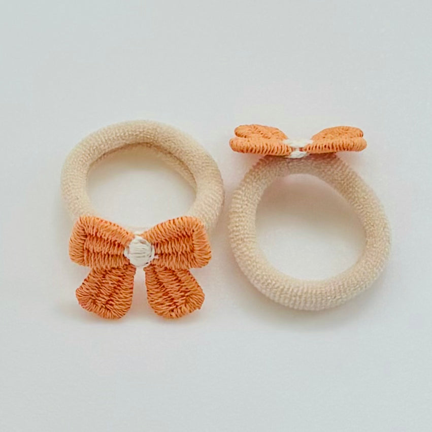 Bow hair bobbles