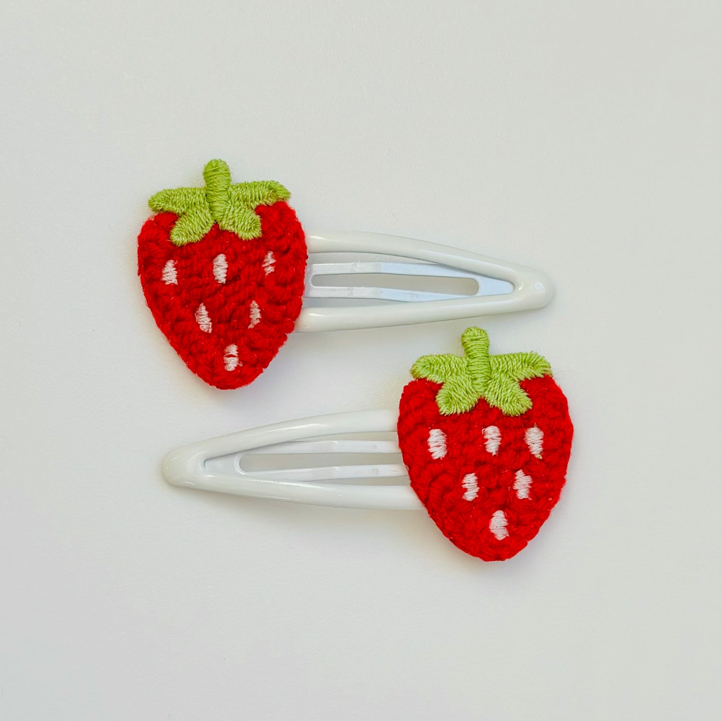 Strawberry hair bobbles and hair clips