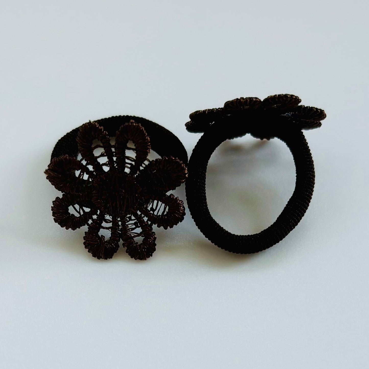 Lace flower hair bobbles