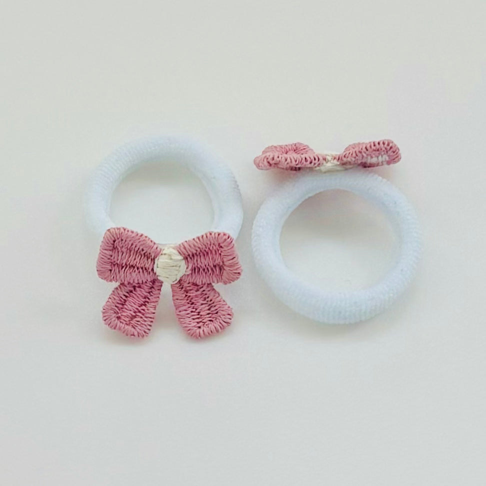 Bow hair bobbles